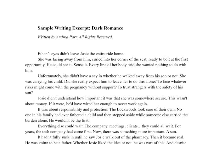 write your original romance story